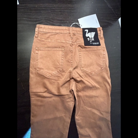 Sandrine Rose x Free People Super Flare Denim Jeans Burnt Size 28 - NWT - Picture 10 of 16